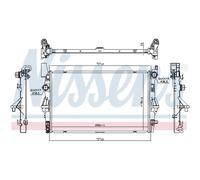 NISSENS Radiador, refrigeración del motor para MERCEDES-BENZ: MARCO POLO, Vito (Ref: 606021)