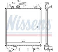 Enfriador de Agua Apto para Suzuki Swift II Hatchback EA Ma SF413 ¡