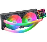 Mars Gaming ML-ULTRA240, Refrigeración Líquida CPU, TDP 500W, Espejo Infinito, 2 Ventiladores Silenciosos FDB ARGB, Tubos ARGB, Multisocket Universal, Negro