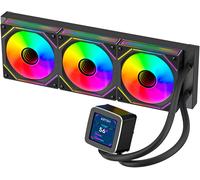 Enfriador de agua Oceanic LCD 360 ARGB de 120 mm (negro) - ABYSM