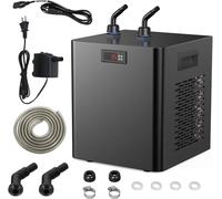 Enfriador de agua para acuario, 1/10HP a 1HP, incluye mangueras y bombas, ideal para peceras y baños de hielo, soporta hasta 500L/132 galones