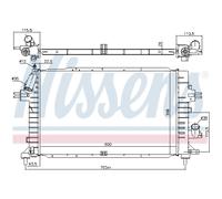 Enfriador de Agua para Opel Astra H Caravan L35 1.7CDTI L48 L08 L70 L69