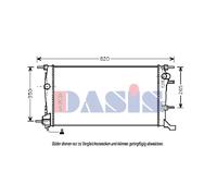 Aks Dasis Refrigerador Radiador Para Renault Megane III Grandtour KZ0/1 DZ0/1