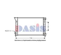 Enfriador de Agua para VW Passat Variant 3A5 35I 1.8 2.0 1.6 Td 1.9 D 3A2