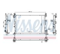 Enfriador de Agua Radiador Apto para Fiat 500L 199 1.6 D