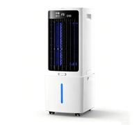 Enfriador de Aire 12L, Control Remoto, 3 Velocidades, Temporizador 12H, Aires Acondicionados Portátiles, Viento de 6,8m para Hogar, Oficina y Familia