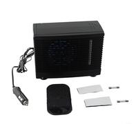 Enfriador de aire acondicionado portátil de 12 V con filtro verde avanzado que enfría y humedece la circulación, bajo consumo de energía, tanque de agua fría para coche, caravana, barco, escritorio