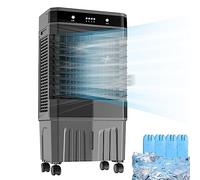 Enfriador de Aire Acondicionado Portatil sin Tubo Exterior, 3 en 1 Climatizador Evaporativo, Oscilación Automática de 3 Velocidades, 40 L Tanque de Agua, Sincronización de 12 H (Size : Mechanical)