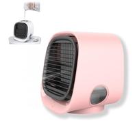 Enfriador de aire AiraBreeze con luz nocturna LED, humidificador y dispensador de fragancias portátil, aire acondicionado portátil pequeño, mini aire acondicionado para dormitorio, oficina y camping.