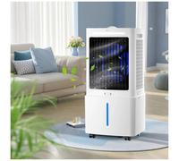 Enfriador De Aire con Tanque De 25l, Ventilador De 3 Velocidades, Control Remoto, Temporizador De 12 Horas, Enfriador De Aire Acondicionado PortáTil para HabitacióN, Dormitorio Y Oficina