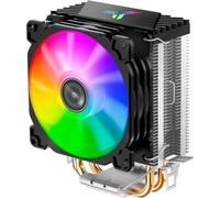 Enfriador de Aire de CPU 12v Rgb Negro para Escritorio | Doble Disipación Ventilador Desmontable, 9cm, 2300 Revoluciones por Minuto, 3 Pines, Am4 y Lga 775/1150/1151/1155/1156