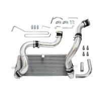 Enfriador de aire de turbo Ajuste para RX7 RX-7 FD3S FD3 13B 1.3L motor Twin Turbo 1993-1997 Turbo perno en el Kit de Intercooler de montaje frontal(Black)