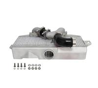 Enfriador de aire de turbo Ajuste para WRX STI EJ20 EJ25 GD 02-07 NEGRO ROJO BLUEz montaje Intercooler + tubo Y(BLACK)