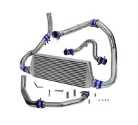 Enfriador de aire de turbo Apto para Impreza WRX STI GDA GDB 2000-2005 Kit de Intercooler de barra y placa.05 Intercooler(Black)
