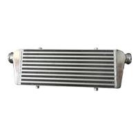 Enfriador de aire de turbo Intercooler de aluminio de montaje frontal Universal 590 * 205 * 69mm, sistema Turbo ligero de flujo de entrada/salida de 56mm