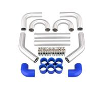 Enfriador de aire de turbo KIT DE TUBERÍAS DE INTERCOOLER TURBO DE ALUMINIO DE 3,0 '76 mm/tubos/abrazadera/acoplador/enlazador de intercooler sobrealimentado UNIVERSAL