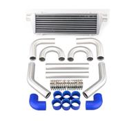 Enfriador de aire de turbo Universal Turbo Intercooler 450x180x65mm 2,5 pulgadas tubo de entrada de aluminio aleta turbina Kit de tubería de aluminio