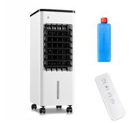 Enfriador de aire evaporativo 4 en 1, tanque de 6 L, temporizador de 0 a 7,5 horas, control remoto, ventilador de aire acondicionado portátil, purificador de aire para el hogar black