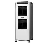 Enfriador de aire evaporativo comercial 30L tanque ventilador de enfriamiento resistente con 120 swing, 7H temporizador purificador de humidificador para oficina de fábrica de almacenes Espacios inter