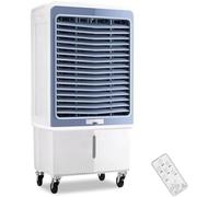 Enfriador de aire evaporativo, enfriador comercial de pantano con control remoto, tanque de 80 litros y 4 paquetes de hielo para almacenes, fábricas y restaurantes