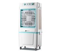 Enfriador de aire evaporativo, enfriadores de pantano portátiles, 3 velocidades/oscilación de 120°, ventilador de aire acondicionado industrial, para espacios grandes, fábrica (azul)