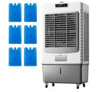 Enfriador de Aire evaporativo, enfriadores de pantano portátiles de 3 velocidades con oscilación de 120°, Tanque de Gran Capacidad para enfriamiento prolongado para el hogar/Oficina/Tienda - Solución