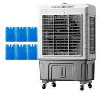 Enfriador de Aire evaporativo, enfriadores de pantano portátiles de 3 velocidades con oscilación de 120°, Tanque de Gran Capacidad para enfriamiento prolongado para el hogar/Oficina/Tienda - Solución