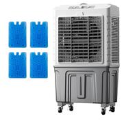 Enfriador de Aire evaporativo, enfriadores de pantano portátiles de 3 velocidades con oscilación de 120°, Tanque de Gran Capacidad para enfriamiento prolongado para el hogar/Oficina/Tienda - Solución