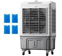 Enfriador de Aire evaporativo, enfriadores de pantano portátiles de 3 velocidades con oscilación de 120°, Tanque de Gran Capacidad para enfriamiento prolongado para el hogar/Oficina/Tienda - Solución
