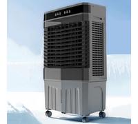 Enfriador de aire evaporativo portátil con oscilación de 120°, control remoto, 3 velocidades, temporizador de 12 horas, funcionamiento silencioso para uso doméstico y de oficina