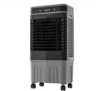 Enfriador de aire evaporativo portátil con oscilación de 120°, control remoto, 3 velocidades, temporizador de 12 horas, funcionamiento silencioso para uso doméstico y de oficina