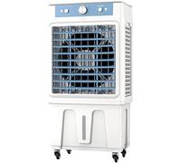 Enfriador de aire evaporativo portátil, enfriador de pantano con oscilación de 120° y tanque de agua grande de 30 L, ventilador comercial con 4 ruedas universales y 3 velocidades, for habitaciones