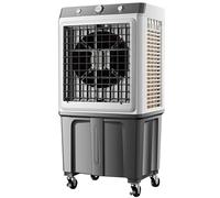Enfriador de Aire Evaporativo Sin Tubo Exterior 3 en 1, Aire Acondicionado Portátil de 3 Velocidades, Enfriador Evaporativo con Oscilación de 120°, Tanque de Agua de 40 L, Aire Acondicionado