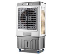 Enfriador de aire industrial evaporativo - Enfriador oscilante de 120° para uso en interiores y exteriores, volumen de aire de 23000 m³/H, 3 velocidades de aire, unidad de refrigeración móvil portátil
