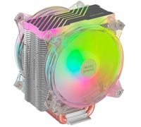 Enfriador de aire para CPU MCPU66 ARGB de 120 mm (plateado/transparente) - MARS-GAMING