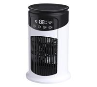 Enfriador de aire personal: humidificador y ventilador de refrigeración en 1, Mini ventilador de nebulización portátil de 6 velocidades ajustables, Aire acondicionado evaporativo de bajo consumo