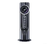 Enfriador de aire portátil 3 en 1 con ventilador y humidificador, ultra silencioso y de bajo consumo, para uso en escritorio para mejorar la comodidad del aire interior (negro)