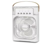 Enfriador de aire portátil - Aire acondicionado portátil pequeño y silencioso, ventilador de refrigeración de escritorio, mini ventilador de nebulización de escritorio, temporizador de 1/2/3 horas, 3