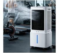 Enfriador de aire sin ventilación, enfriador de pantano evaporativo portátil con tanque de 25 L, 1177 CFM, 3 velocidades, oscilación de 120°, cubre 160-215 pies cuadrados for sala de estar