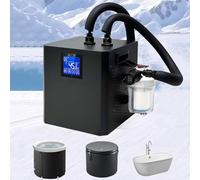 Enfriador de baño de hielo para bañera fría, enfriador de agua de 1/3 HP con bomba sumergible y control remoto para recuperación en casa o gimnasio y terapia al aire libre