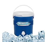Enfriador de bebidas aislado - Dispensador de agua portátil | 3,8 l para bebidas al aire libre | Caja térmica de tres capas | Mantiene las bebidas frías 24-48H | Picnic, camping, pesca y deportes