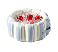 Enfriador de bebidas inflable portátil, con asa, gran capacidad,