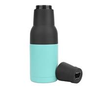Enfriador de Botellas Y Latas de Cerveza, de Acero Inoxidable con Doble Pared Aislada Al Vacío para Enfriar la Cerveza, Soporte Aislante para Latas con Abridor de Botellas, Coozie de Vidrio(Verde)