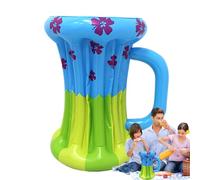 Enfriador de cerveza inflable, tubo flotante de PVC, contenedor grande portátil de 8,66 pulgadas para , playa, barbacoas y reuniones de verano al aire libre