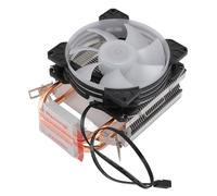 Enfriador de CPU AM4 Enfriador de Aire de CPU de 90 Mm para LGA115X 1366 775 1200 2011 para Procesadores AM4 AM3+ AM3 FM2+ FM1, 1800PRM 2 Tubos de Calor de Cobre