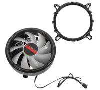 Enfriador de CPU Rgb de 120mm en Aluminio, 28 Dba | Aletas Compactas, Rodamiento Hidráulico 12cm, 56 Cfm, para Gabinetes de PC y Montajes Silenciosos