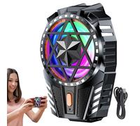 Enfriador de dispositivos móviles: Enfriador de teléfono con triple velocidad de ventilador, Radiador Peltier Tech, Almohadilla enfriadora portátil | Ventilador eficiente con reducción de calo