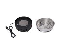 Enfriador de granos de café de 17 W, máquina de enfriamiento de tostado eléctrico de acero inoxidable Máquina de enfriamiento de granos con malla de tamiz para tostado de café en