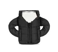 Enfriador de lata, enfriador de cerveza, chaqueta de bebidas refrigerantes, abrigos de cerveza creativos, regalos de cerveza para hombres y mujeres amantes de la cerveza (negro)