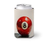 Enfriador de latas de cerveza, 8 bolas rojas de acuarela, enfriador de cerveza, soporte de bebidas aislado suave para fiestas, playa, eventos, hogar